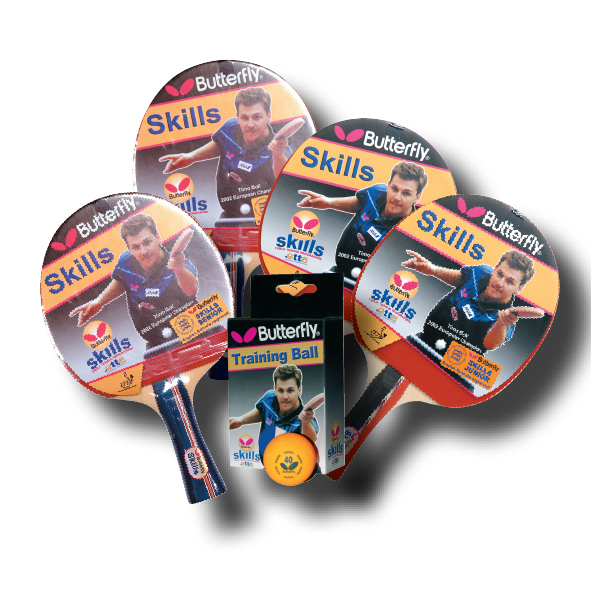 Accessory kit included with the Start Sport table tennis table.